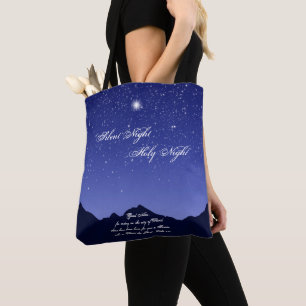 Bolsa Tote Noite silenciosa, sacola santamente da noite