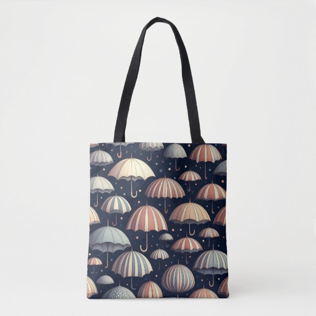 Bolsa Tote Noites de Praia na Chuva (Frente)