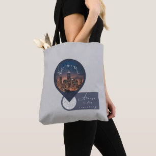 Bolsa Tote Noites na cidade ocultam o que os mapas não podem