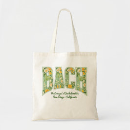 Bolsa Tote Noiva BACH Retro Floral Varsity Damas de Honra