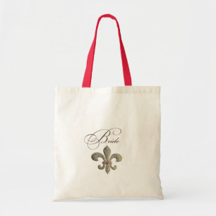 Bolsa Tote Noiva Bling de NOLA da flor de lis
