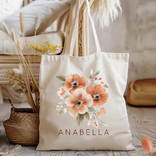 Bolsa Tote Noiva Boho Floral Dia das Mães Mamãe Personaliza