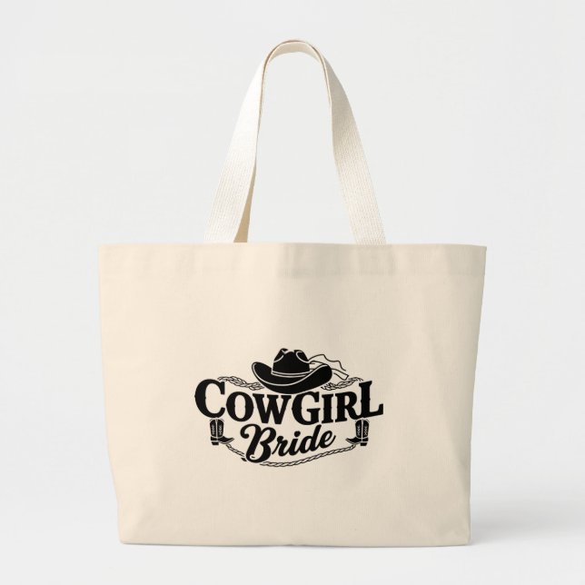 Bolsa Tote Noiva Cowgirl (Frente)