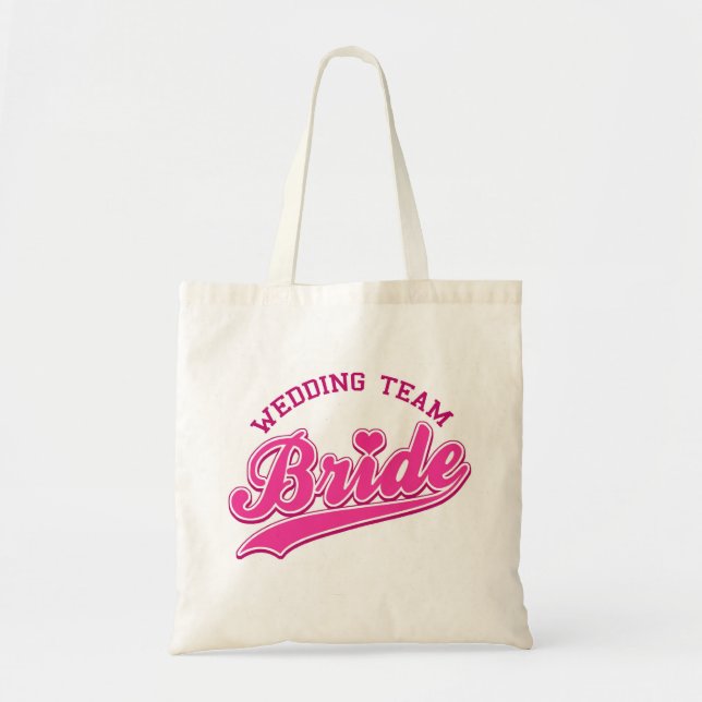 Bolsa Tote NOIVA da EQUIPE do CASAMENTO - saco (Frente)