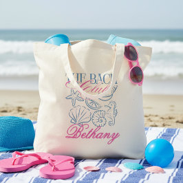 Bolsa Tote Noiva da Praia de Conchas Solteira Dama de Honra