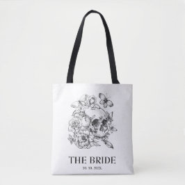 Bolsa Tote Noiva de Casamento Gótico