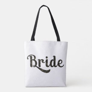 Bolsa Tote Noiva de Ouro Preto Tipo Retro Gráfico Moda