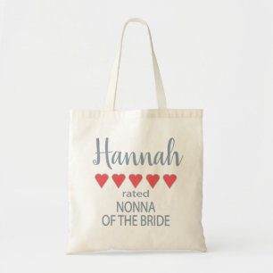 Bolsa Tote Noiva e Cortejo de Casamento 5 Corações da Nonna d