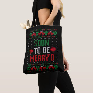 Bolsa Tote Noiva e Noivo Prestes a Casar Feliz Natal