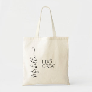 Bolsa Tote Noiva Eu Faço Tripulação Nome Personalizado Anel d