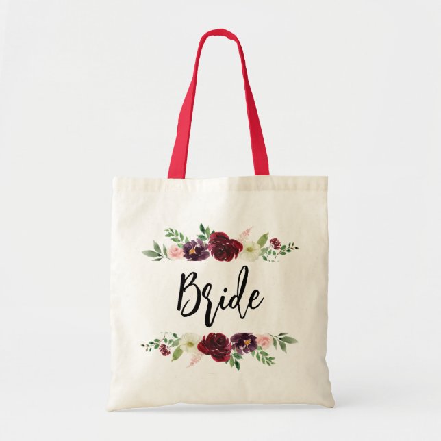 Bolsa Tote noiva floral e escamoteada (Frente)