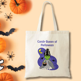 Bolsa Tote Noiva Kawaii de Frankenstein no Halloween com Doce