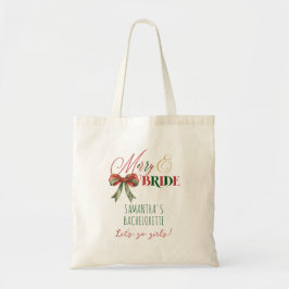 Bolsa Tote Noiva & Merry Natal de Inverno Noiva Despedida de 