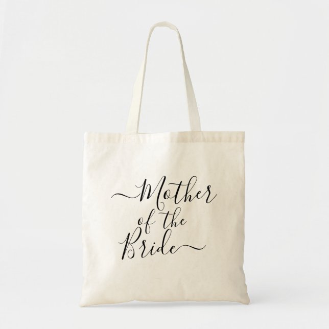 Bolsa Tote Noiva moderna festa de casamento script (Frente)