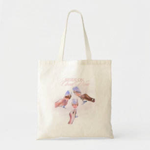 Bolsa Tote Noiva na Nuvem de Vinho Design Divertido para Fe