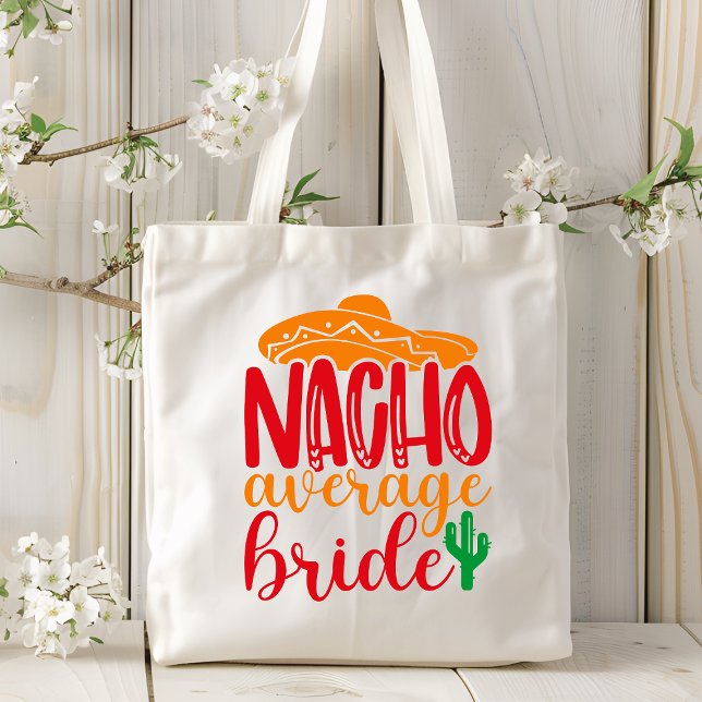 Bolsa Tote Noiva Nacho Média Casamento engraçado Sombrero Esp (Criador carregado)