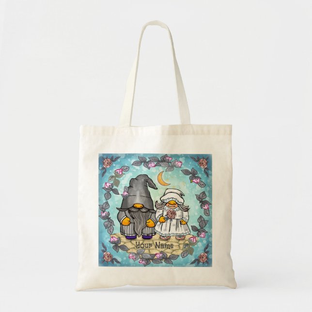Bolsa Tote Noiva & Noivo gnomo  (Frente)