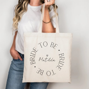 Bolsa Tote Noiva Para Ser Coração Preto Grafia Casamento