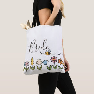 Bolsa Tote Noiva para ser Flores Presente Personalizado