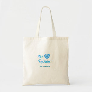 Bolsa Tote Noiva para ser Sra adicionar nome data aquarela co