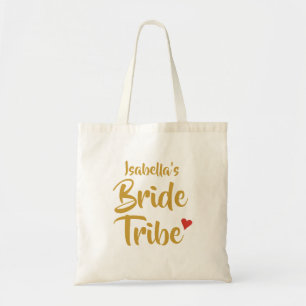 Bolsa Tote Noiva Tribo Coração Vermelho Personalizado