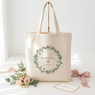 Bolsa Tote Noiva Verde Eucalipto Sage