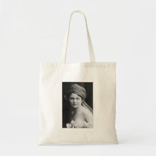 Bolsa Tote Noiva Vitoriana em preto e branco