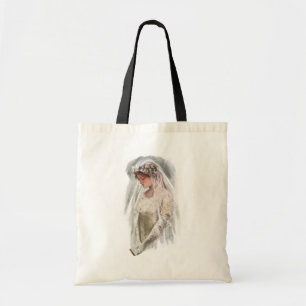 Bolsa Tote Noiva Vitoriana Vintage com Bíblia Harrison Fisher