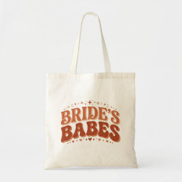 Bolsa Tote Noivas Retro Bebês Terracota Despedida de Solteira