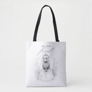 Bolsa Tote Noivas Selvagens: Casamento de Guaxinim Solteirão