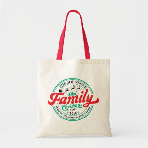 Bolsa Tote Nome Correspondente do Grupo de Natal da Família P