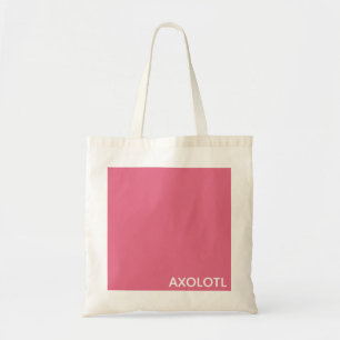 Bolsa Tote Nome da cor rosa Axolotl