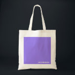 Bolsa Tote Nome da cor roxa de Jacaranda<br><div class="desc">Nome da cor roxa de Jacaranda</div>