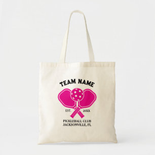 Bolsa Tote Nome da Equipe de Pickleball Personalizado - Desig