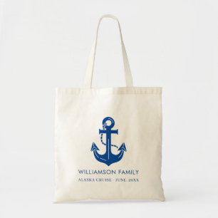 Bolsa Tote Nome da Família Náutica Personalizado Ano da Viage