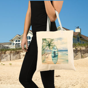 Bolsa Tote Nome das palmeiras de praia