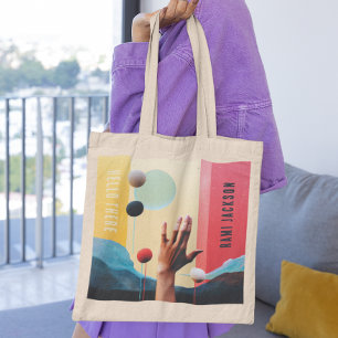 Bolsa Tote Nome de Abstrato de Coloful Legal exclusivo da Ten