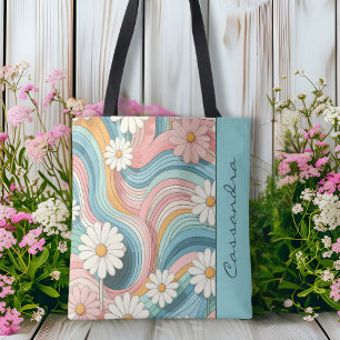 Bolsa Tote Nome de alimentação bonito colorida da ventoinha d