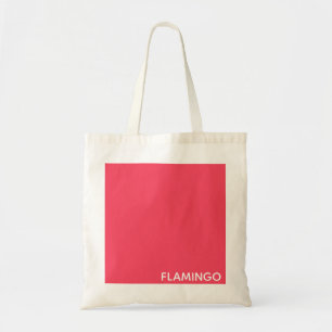 Bolsa Tote Nome de cor rosa Flamingo