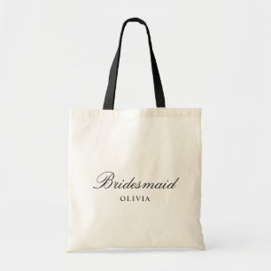 Bolsa Tote Nome de Dama de Honra com Letra Personalizada Simp