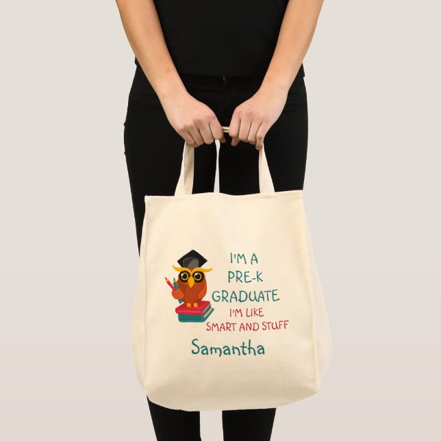 Bolsa Tote Nome de Graduação com Engrenagem à Coruja 2023 do  (Frente (produto))