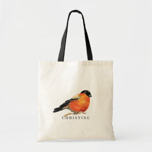 Bolsa Tote Nome de Robin em Aquarela