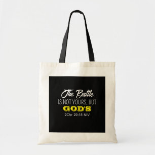 Bolsa Tote Nome de Versículo Bíblico Preto e Amarelo e Oração