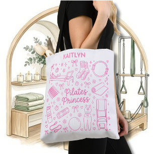 Bolsa Tote Nome divertido e elegante para a Princesa do Pilat