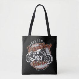 Bolsa Tote NOME DO Biker Legendário Do Cavaleiro De Motociclo