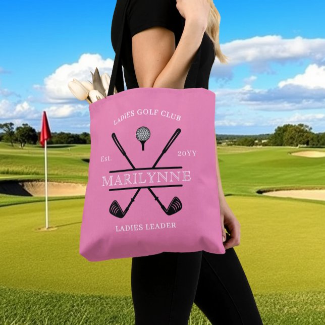 Bolsa Tote Nome do Clube de Golfe Pink Ladies (Criador carregado)