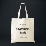 Bolsa Tote Nome do Esquadrão do Chá de panela de festa de sol<br><div class="desc">Um simples design de tipografia de texto preto minimalista para uma festa de solteira ou chá de panela. O texto da caligrafia é personalizável e pode ser alterado para sua própria frase. Você pode alterar a fonte, a cor da fonte, o tamanho da fonte, o espaçamento da letra, a cor...</div>