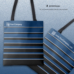 Bolsa Tote Nome do logotipo para pequenas empresas Código QR