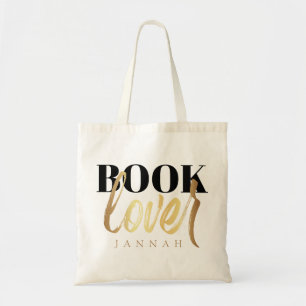 Bolsa Tote Nome do Nerd do Livro do Livro Dourado do Script P
