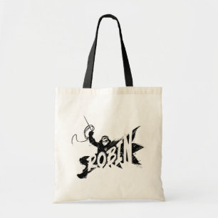 Bolsa Tote Nome do Pincel de Tinta Robin
